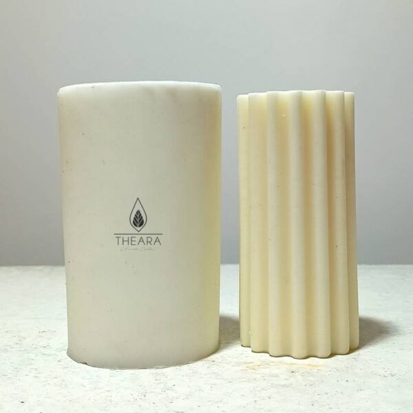 Deep Line Pillar Silicone Candle Mould