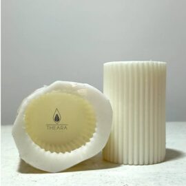 Verticle Line Pillar Silicone Candle Mould