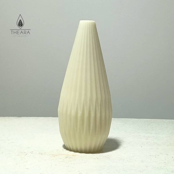 Stripped Long Vase Pillar Silicone Candle Mould