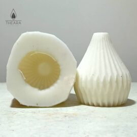 Striped Vase Pillar Silicone Candle Mould
