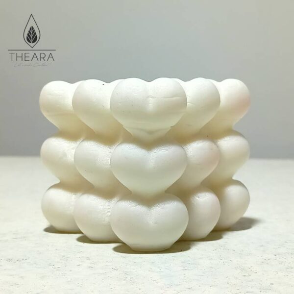 Heart bubble Silicone Candle Mould