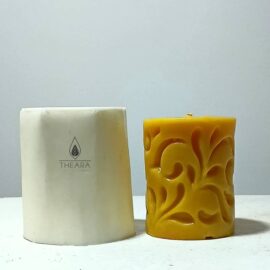 Floral Design Long Silicone Candle Mould