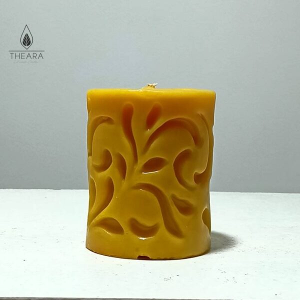 Floral Design Long Silicone Candle Mould