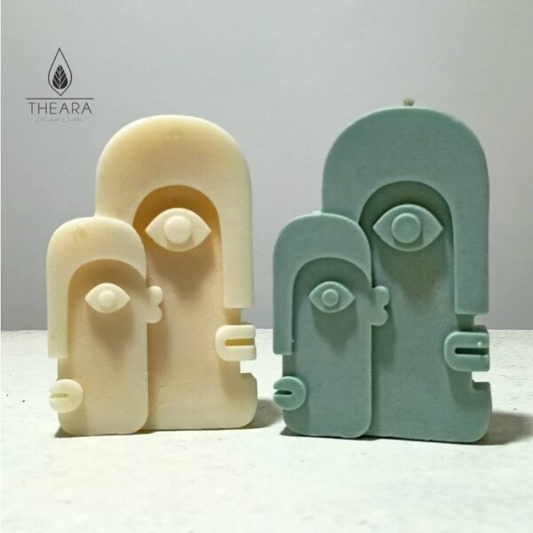 Face Double Silicone Candle Mould