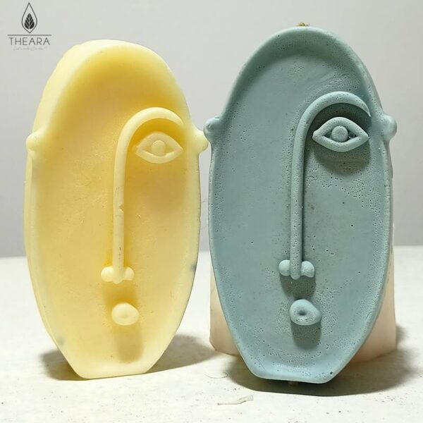 Face Long Silicone Candle Mould