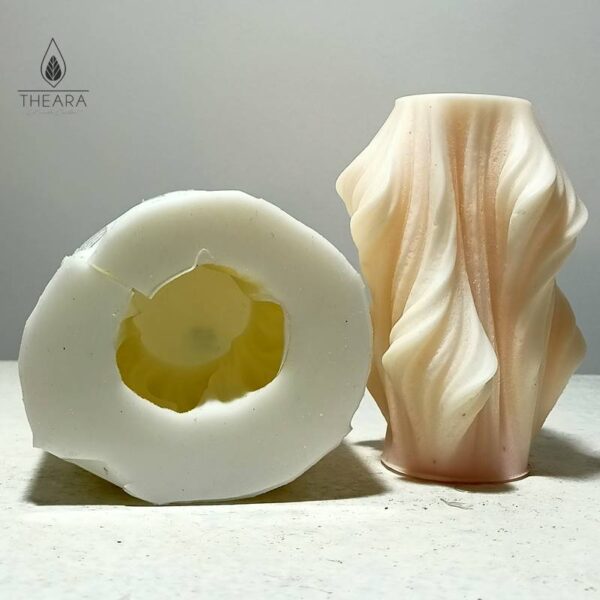 Wave Pillar Silicone Candle Mould